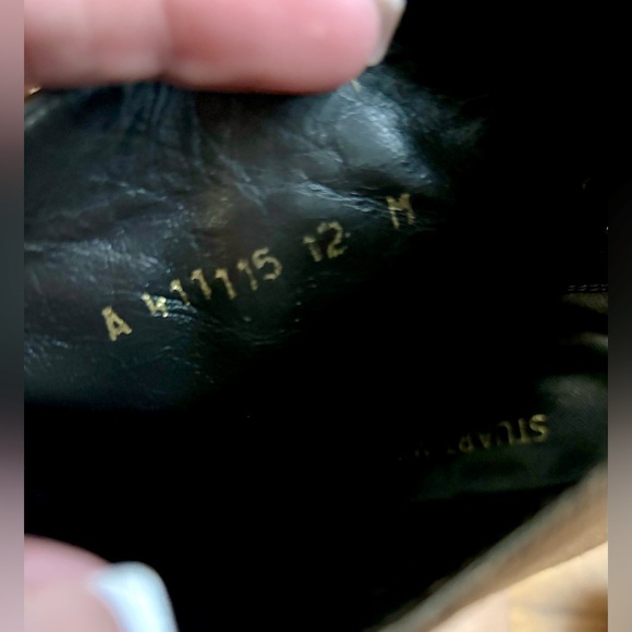 Stuart Weitzman Women's Camel Tan Suede Ankle Heel Bootie Boot Shoe 12M Designer - Picture 11 of 16